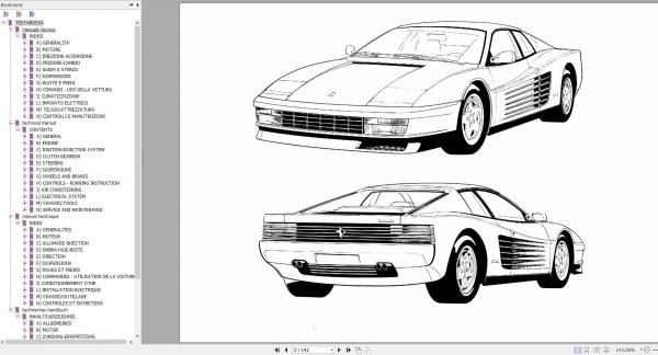Ferrari Testarossa Technical Manual 2