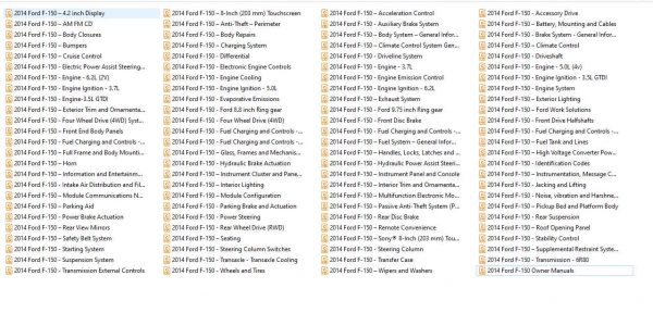Ford F 150 Model 2011 2014 Workshop Manual Body Repair Manual 1
