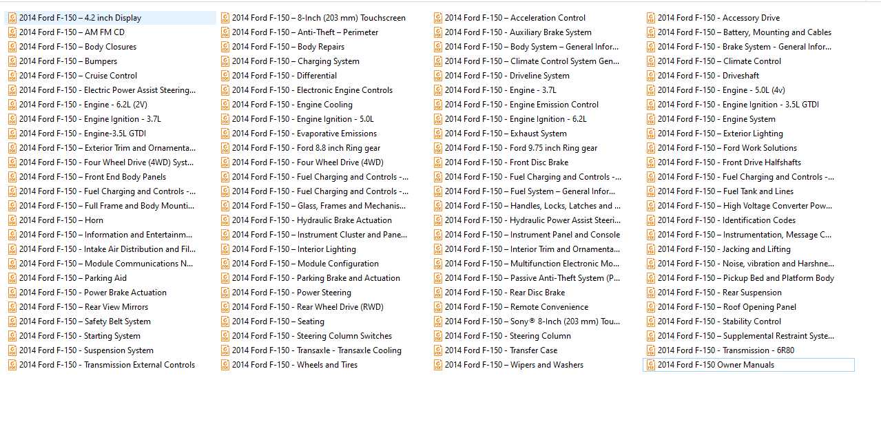 Ford F 150 Model 2011 2014 Workshop Manual Body Repair Manual 1