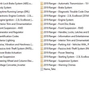 Ford Ranger 2019 2.3L Service Repair Owners Manual DVD 1