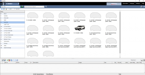 General GMIO Motors Asia Africa EPC 2021 12.2020 Spare Parts Catalog 2