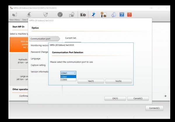 Hitachi Construction Machinery MPDr Ver 3.9.0.0 01.2021 Diagnostic Software 7