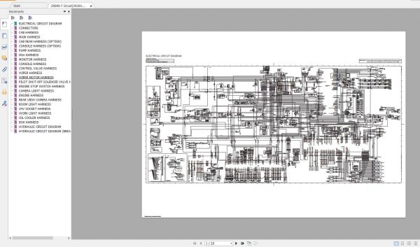 Hitachi Excavator 26.5 GB DVD PDF Updated Series 7 2020 Workshop Manual and Technical Manual Wiring Diagram 10