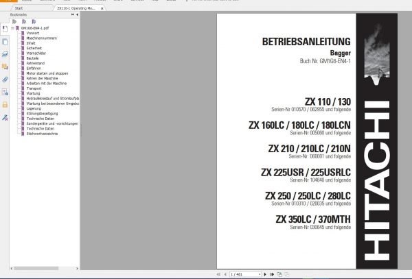 Hitachi Excavator 26.5 GB DVD PDF Updated Series 7 2020 Workshop Manual and Technical Manual Wiring Diagram 11