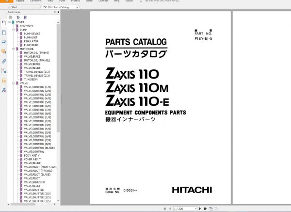 Hitachi Excavator 26.5 GB DVD PDF Updated Series 7 2020 Workshop Manual and Technical Manual Wiring Diagram 12