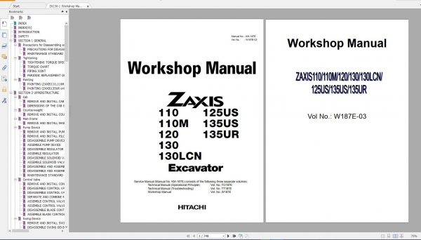 Hitachi Excavator 26.5 GB DVD PDF Updated Series 7 2020 Workshop Manual and Technical Manual Wiring Diagram 15