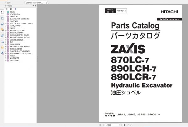 Hitachi Excavator 26.5 GB DVD PDF Updated Series 7 2020 Workshop Manual and Technical Manual Wiring Diagram 7 1