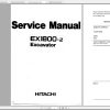 Hitachi Excavator EX 1800 2 Shop Manuals 1