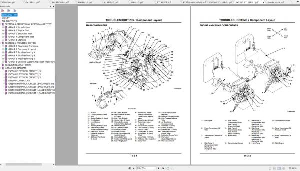 Hitachi Excavator EX 5500 5 Shop Manuals 2
