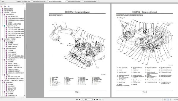 Hitachi Excavator EX1100 3 Shop Manuals 2