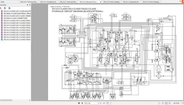 Hitachi Excavator Zaxis ZX110 3 Shop Manual 4
