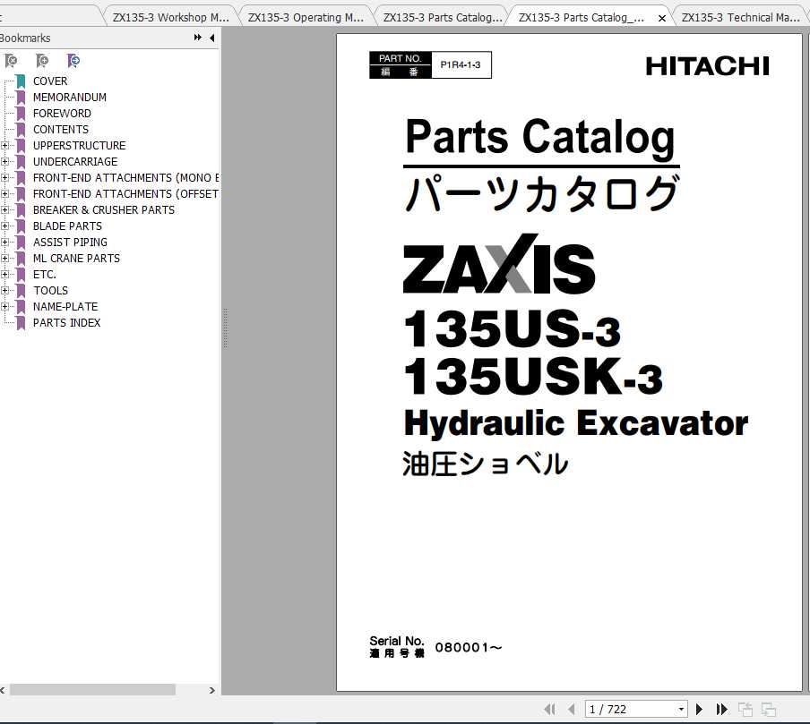 Hitachi Excavator Zaxis ZX135 3 Shop Manual 2