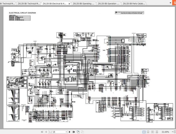 Hitachi Excavator Zaxis ZX135 5B Shop Manual 3