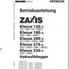 Hitachi Excavator Zaxis ZX180 3 Shop Manual 2