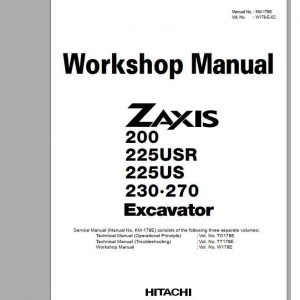 Hitachi Excavator Zaxis ZX210 1 Shop Manual 3