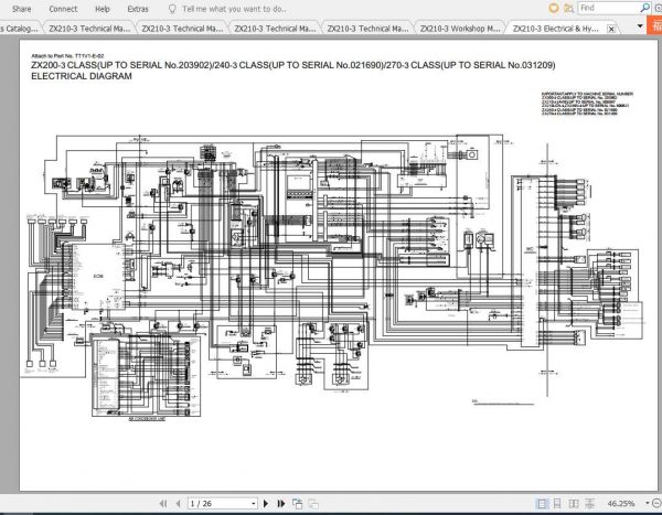 Hitachi Excavator Zaxis ZX210 3 Shop Manual 5