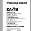 Hitachi Excavator Zaxis ZX240 3 Shop Manual 2