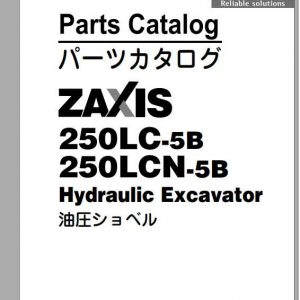 Hitachi Excavator Zaxis ZX250 5B Shop Manual 1