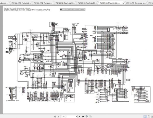 Hitachi Excavator Zaxis ZX290 5B Shop Manual 3