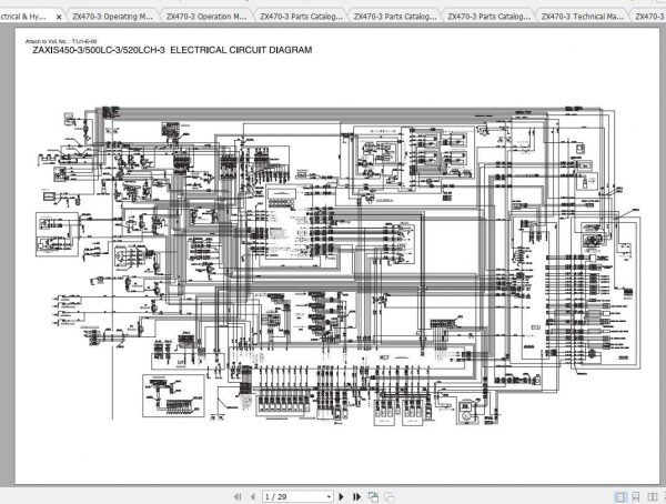 Hitachi Excavator Zaxis ZX470 3 Shop Manual 3
