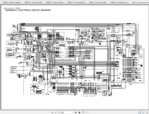 Hitachi Excavator Zaxis ZX870 3 Shop Manual 3