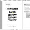 Hitachi Hydraulic Excavator ZX200 3 ZX225US 3 ZX225USR 3 ZX240 3 ZX270 3 Class Shop Manuals EN 2