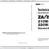 Hitachi Hydraulic Excavator ZX210W 3 ZX220W 3 Shop Manuals EN 2