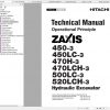 Hitachi Hydraulic Excavator ZX450 ZX470 ZX500 ZX520 Shop Manuals EN 1