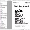 Hitachi Hydraulic Excavator ZX450 ZX470 ZX500 ZX520 Shop Manuals EN 2