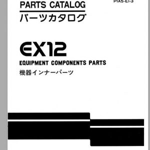 Hitachi Mini Excavator Zaxis EX12 Parts Catalog P1A5 E1 3 EN JP 1