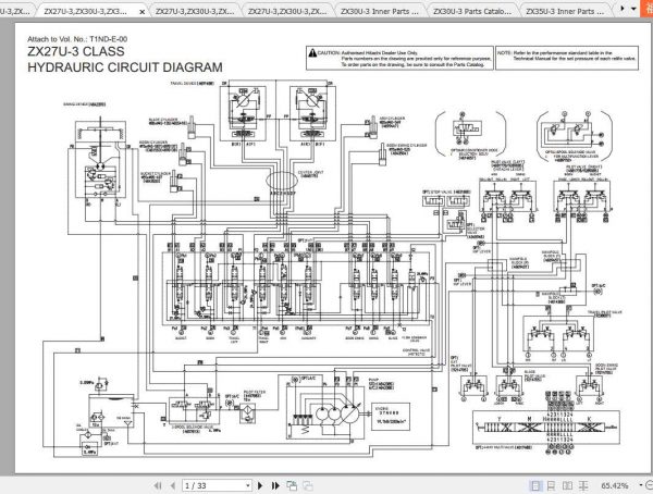 Hitachi Mini Excavator Zaxis ZX27U 3 ZX30U 3 ZX35U 3 Shop Manual 3
