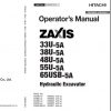Hitachi Mini Excavator Zaxis ZX33U 5A Shop Manual 1