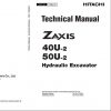 Hitachi Mini Excavator Zaxis ZX40U 2 Shop Manual 1