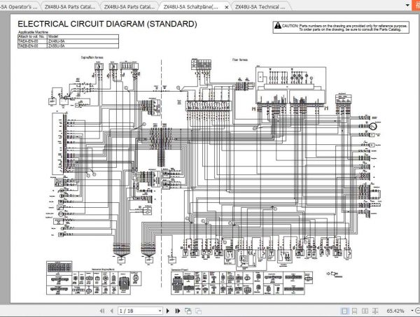 Hitachi Mini Excavator Zaxis ZX48U 5A Shop Manual 3