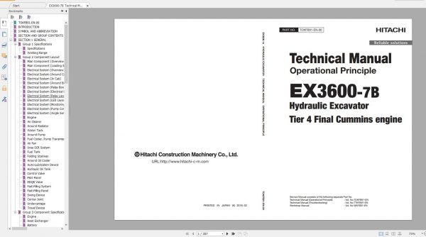 Hitachi Mining Crawler Excavator 4.96GB PDF Updated 2020 Workshop Manual Circuit Diagram DVD 3