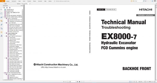 Hitachi Mining Crawler Excavator 4.96GB PDF Updated 2020 Workshop Manual Circuit Diagram DVD 7
