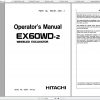 Hitachi Wheeled Excavator EX60WD 2 10R10T Shop Manuals 1
