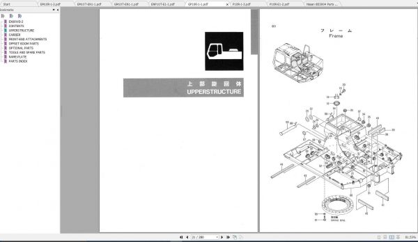 Hitachi Wheeled Excavator EX60WD 2 10R10T Shop Manuals 3