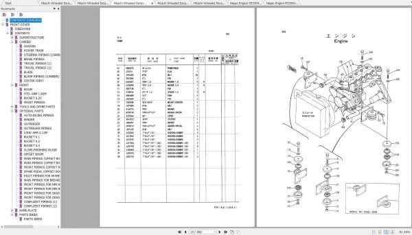 Hitachi Wheeled Excavator EX60WD Shop Manuals 3 1