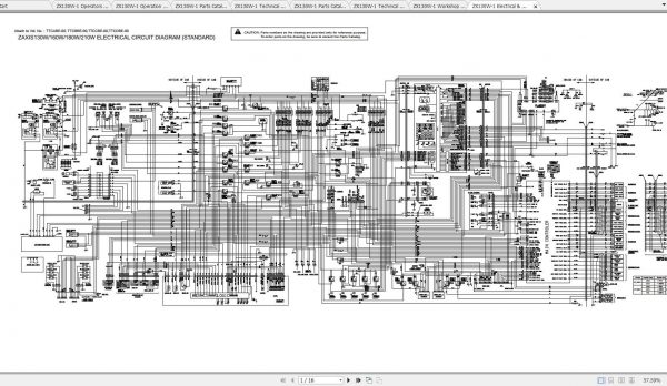 Hitachi Wheeled Excavator ZX130W 1 Shop Manuals 2
