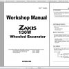 Hitachi Wheeled Excavator ZX130W Shop Manuals 1