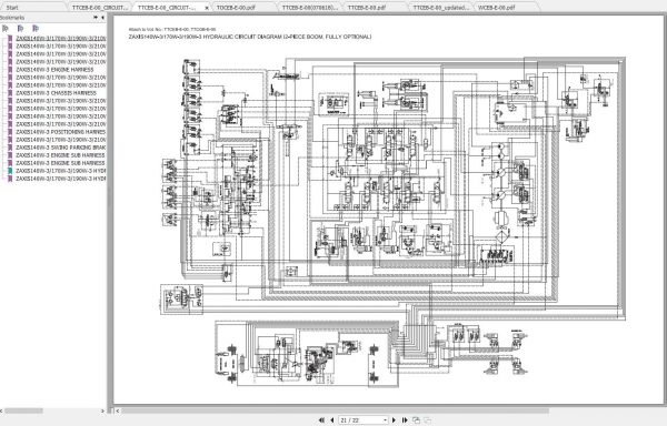 Hitachi Wheeled Excavator ZX140W 3 Shop Manuals EN 3