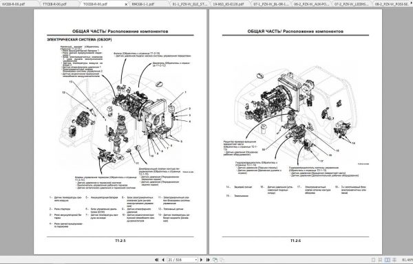 Hitachi Wheeled Excavator ZX140W 3 Shop Manuals RU 3