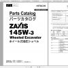 Hitachi Wheeled Excavator ZX145W 3 Shop Manuals 1