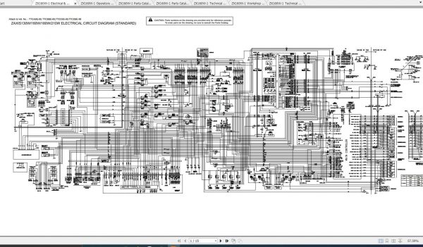 Hitachi Wheeled Excavator ZX160W 1 Shop Manuals 2