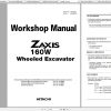 Hitachi Wheeled Excavator ZX160W Shop Manuals 2