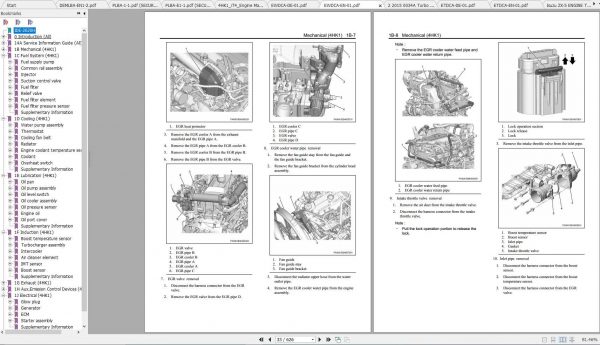 Hitachi Wheeled Excavator ZX170W 5B LBA50 Shop Manuals EN DE 2