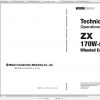 Hitachi Wheeled Excavator ZX170W 5B Shop Manuals 1