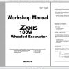 Hitachi Wheeled Excavator ZX180W 1 Shop Manuals 1