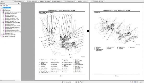 Hitachi Wheeled Excavator ZX180W 1 Shop Manuals 3